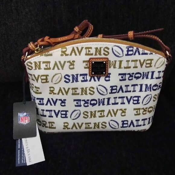 Dooney & Bourke Baltimore Ravens Doodle Suki Crossbody - Picture 5 of 10